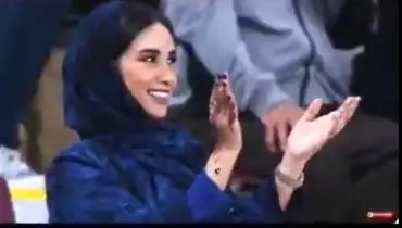 سانسور عجیب زن تماشاگر اماراتی در صداوسیما+ فیلم