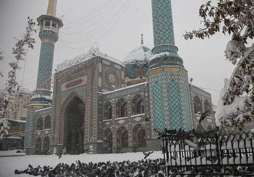 عکس دیدنی از ارتفاع برف در تجریش تهران