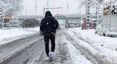 در این گرمای هوا در همدان برف بارید!
