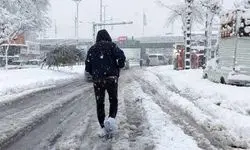 در این گرمای هوا در همدان برف بارید!
