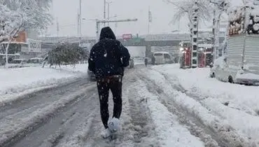 در این گرمای هوا در همدان برف بارید!
