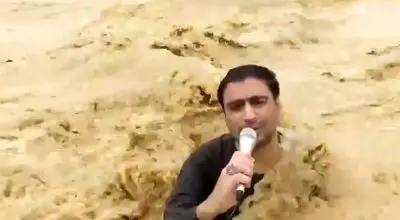لحظه مرگ خبرنگار پاکستانی حین پخش گزارش زنده + فیلم