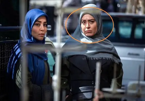 عکس سیاه و سفید سانیا سالاری،  بازیگر دلدادگان با ژست غمگین