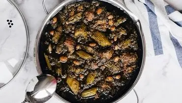 طرز تهیه خورش کرفس با لوبیا قرمز