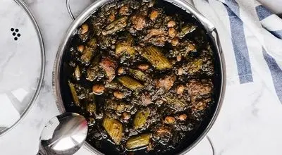 طرز تهیه خورش کرفس با لوبیا قرمز