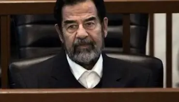 تصویری از «صدام حسین» در یک اجلاس ضد مصری در بغداد