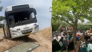 جزئیات حادثه اتوبوس حامل دانش آموزان دختر در جاده قزوین