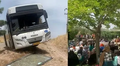 جزئیات حادثه اتوبوس حامل دانش آموزان دختر در جاده قزوین