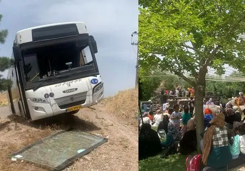 جزئیات حادثه اتوبوس حامل دانش آموزان دختر در جاده قزوین