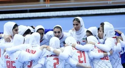 دختران هندبال ایران بر بام آسیا