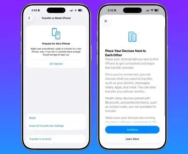 قابلیت جدید اپل و گوگل؛ جابه‌جایی اطلاعات تنها با نزدیک کردن دو گوشی