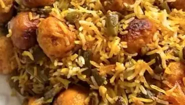ناهارت با من: طرز تهیه لوبیا پلو با قلقلی مرغ؛ یک غذای جدید و متفاوت!