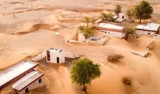 روستای ارواح در امارات که شن ها آن را بلعیدند + تصاویر
