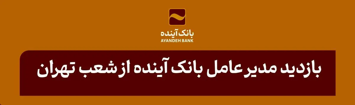 بازدید مدیر عامل بانک آینده از شعب تهران