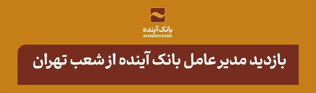 بازدید مدیر عامل بانک آینده از شعب تهران