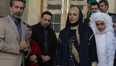 قاب عاشقانه بیتای سریال آوای باران با همسرش