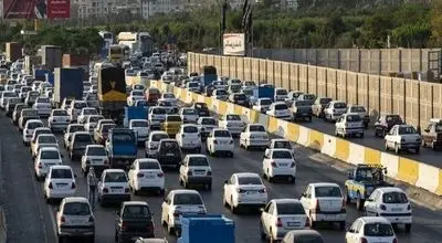 ترافیک سنگین در این آزادراه 