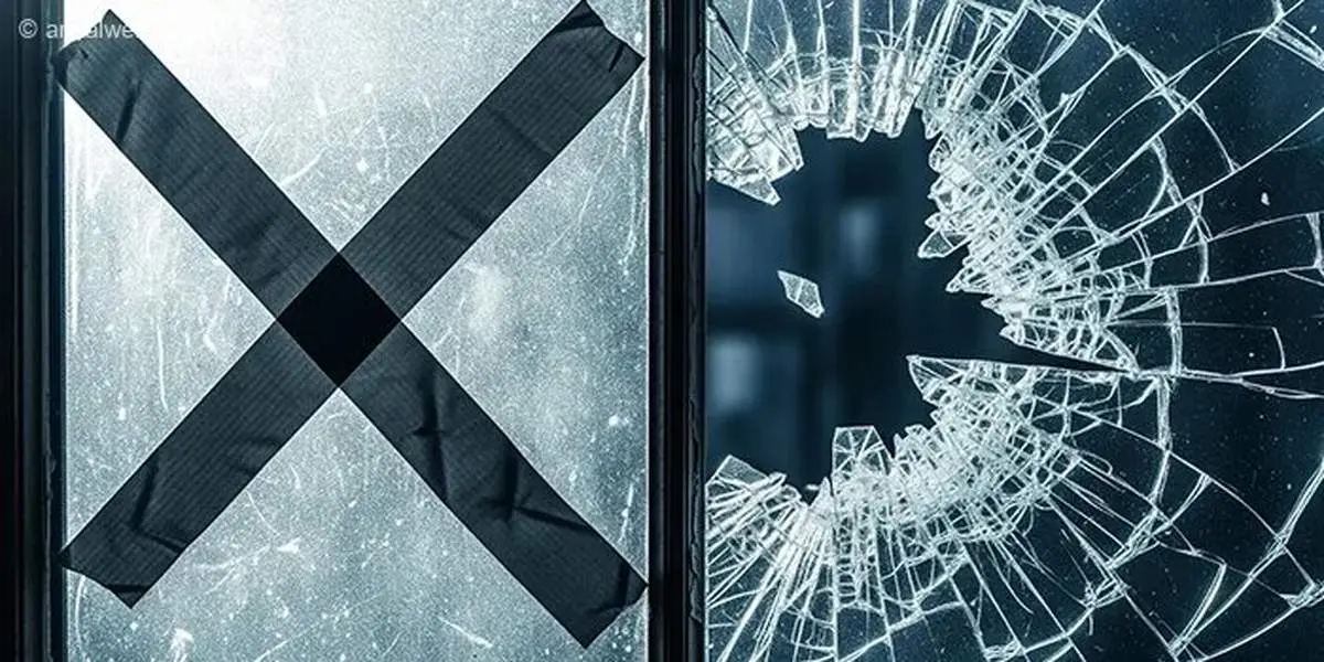 آموزش بهترین الگوی چسب زدن به شیشه‌ها در جنگ