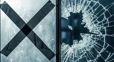 آموزش بهترین الگوی چسب زدن به شیشه‌ها در جنگ