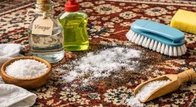 4 ترفند طلایی استفاده از نمک برای شستشوی فرش
