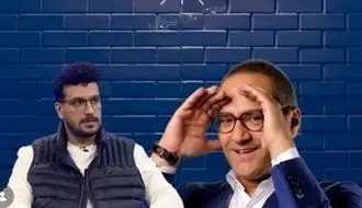 فیلم دراز کشیدن ناگهانی رامبد جوان جلوی دوربین برنامه امیرحسین قیاسی / عجیب تر جوراب هایش هم بو کرد