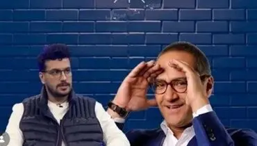 فیلم دراز کشیدن ناگهانی رامبد جوان جلوی دوربین برنامه امیرحسین قیاسی / عجیب تر جوراب هایش هم بو کرد
