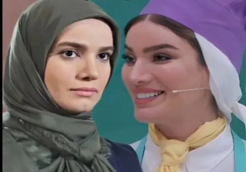 الناز شاکردوست و نیما شعبان‌نژاد در یک پشت صحنه