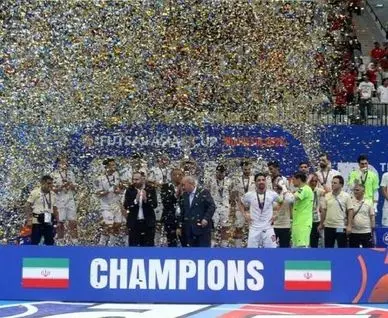  جشن قهرمانی تیم ملی فوتسال به روایت تصویر 
