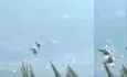 لحظه برخورد مرگبار دو هلیکوپتر در یونان + فیلم