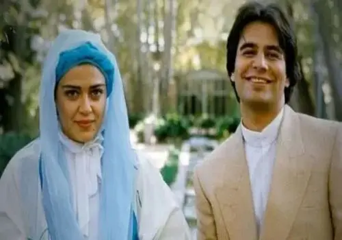 قاب عاشقانه پیمان قاسم خانی و همسرش + عکس