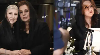 مراسم پسر نسرین مقانلو؛ وقتی استایل‌های مشکی بازیگران سوژه دوربین‌ها شدند+تصاویر 