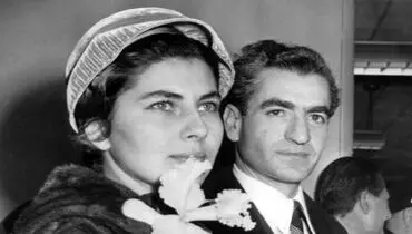 عکسی از عروسی شاه و ثریا در بهمن ۱۳۲۹ 