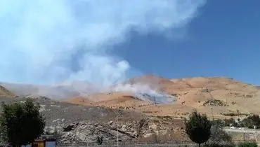 آتش‌سوزی گسترده در کوه آبیدر سنندج+ جزئیات