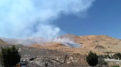 آتش‌سوزی گسترده در کوه آبیدر سنندج+ جزئیات