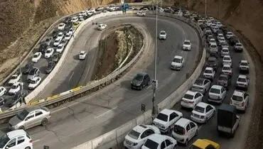 ترافیک سنگین در محورهای منتهی به تهران