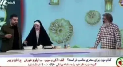 روزه خواری مجری مشهور صداوسیما در برنامه زنده!/ویدیو 
