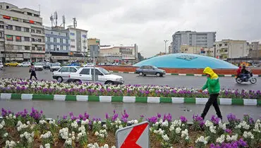 جدیدترین طرح دیوارنگاره میدان انقلاب با عکس کودکان فلسطینی+عکس

