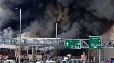 سازمان آتش‌نشانی از علت آتش سوزی در بازار جنت آباد پرده برداشت + فیلم