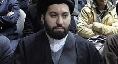 تصاویری از فرزند رهبر انقلاب در حرم امام خمینی(ره)