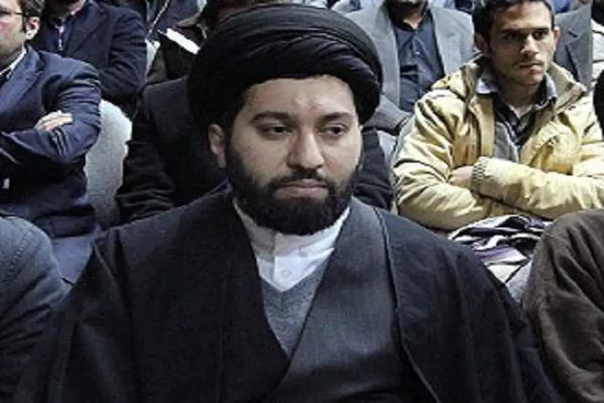 تصاویری از فرزند رهبر انقلاب در حرم امام خمینی(ره)