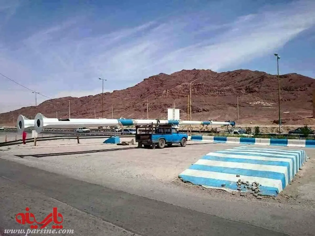 توقیف وانت نیسان بخاطر حمل بار عظیم الجثه!