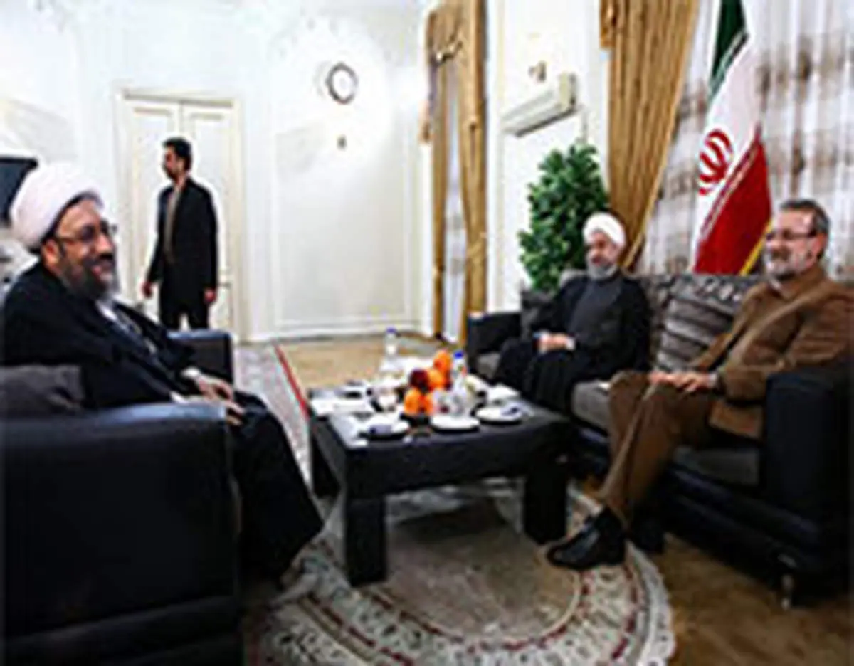 دیدار سران قوا در دفتر رئیس جمهور