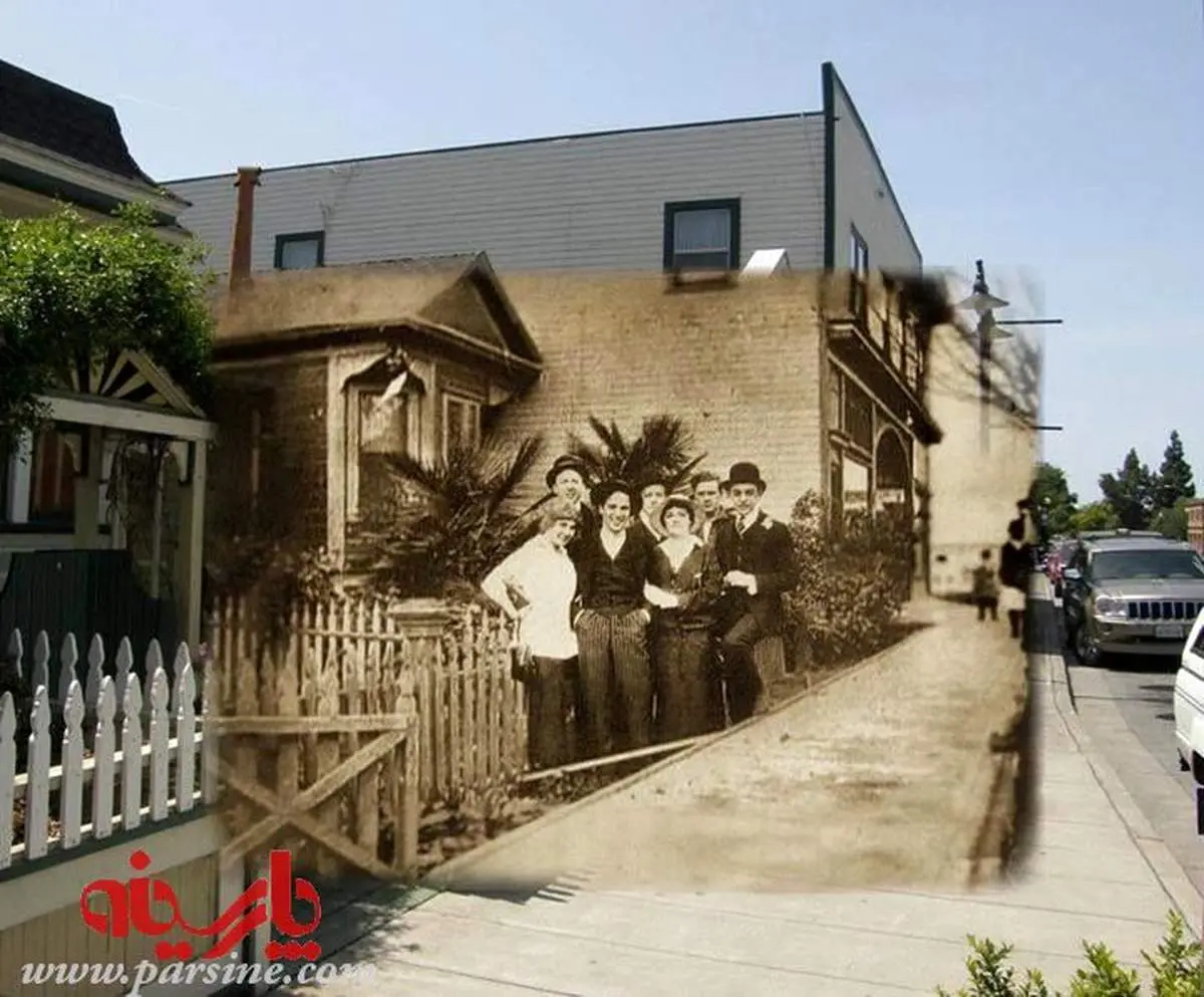 عکس:صدسال پیش؛همینجا! چارلی چاپلین!