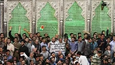 در مراسم امام (ره)/لطفا ادای ناجی ها را درنیاورید+عکس