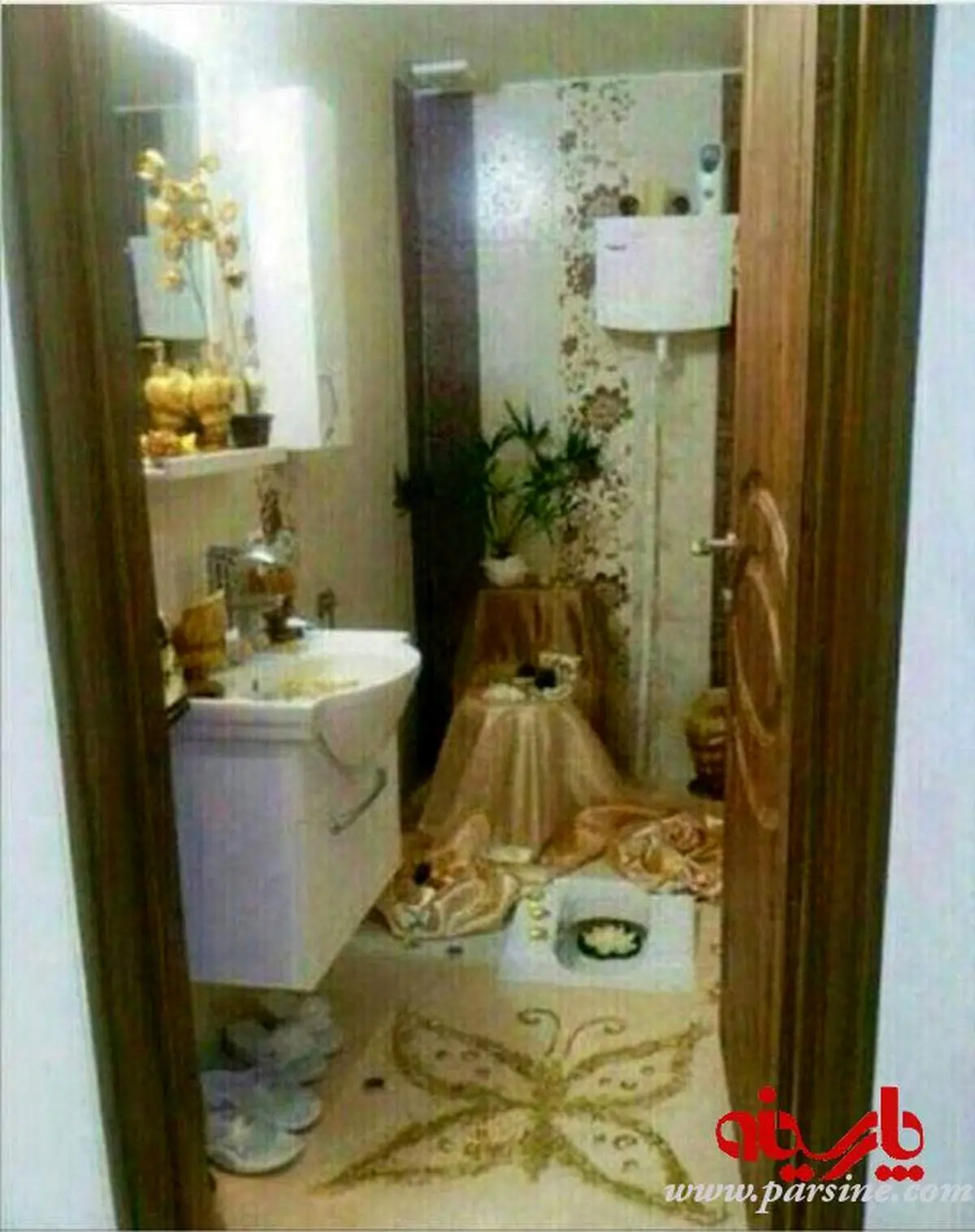 تزئین توالت خانه عروس!