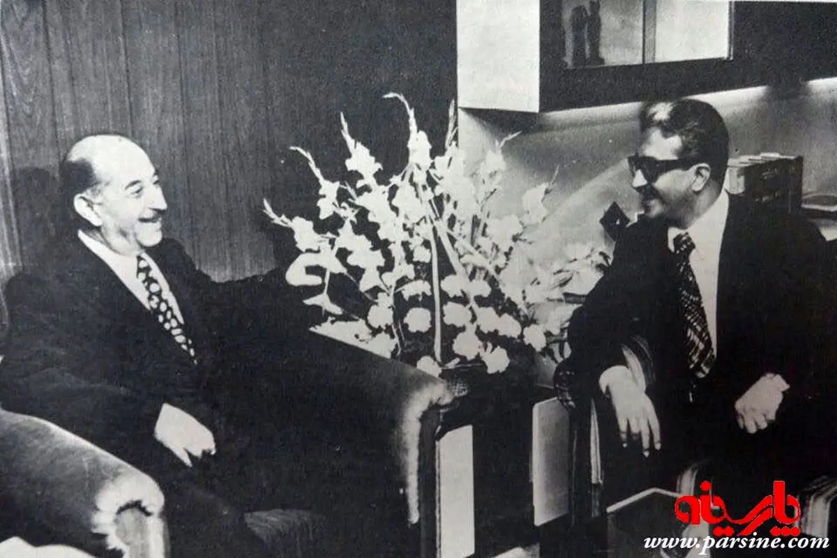 عکس:طارق عزیز و احمد حسن البکر، اولین رئیس جمهور بعثی عراق
