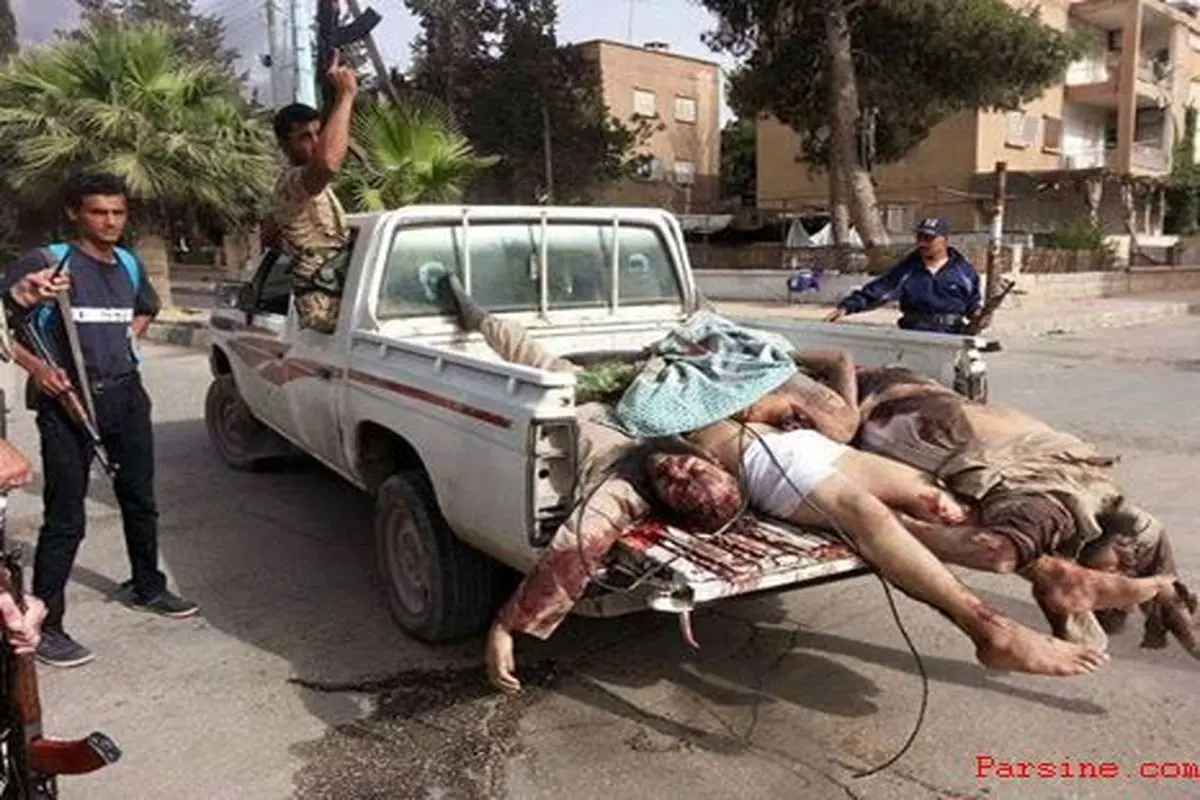 عکس:اجساد داعشی ها در حسکه/سوریه