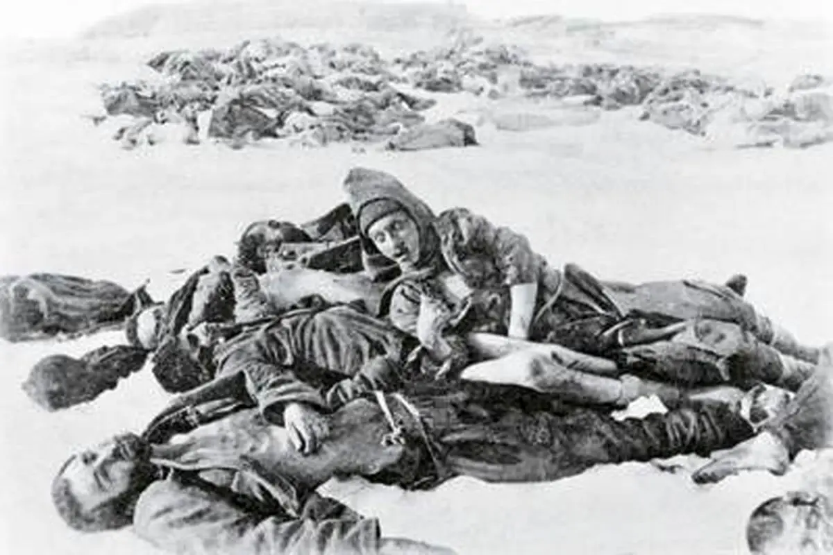 عکس:اجساد یخ زده سربازان امپراطوری عثمانی