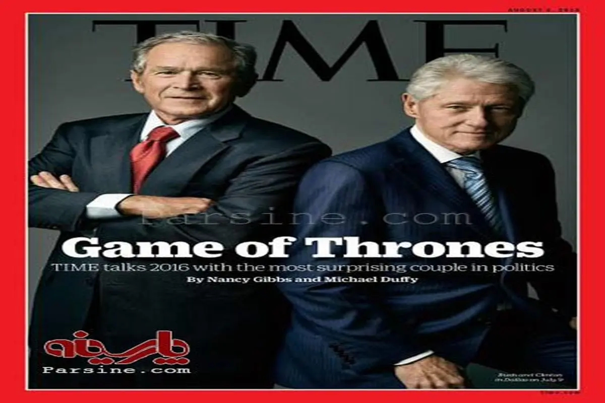 پشت پرده عکاسی از کلینتون و بوش برای جلد مجله تایم