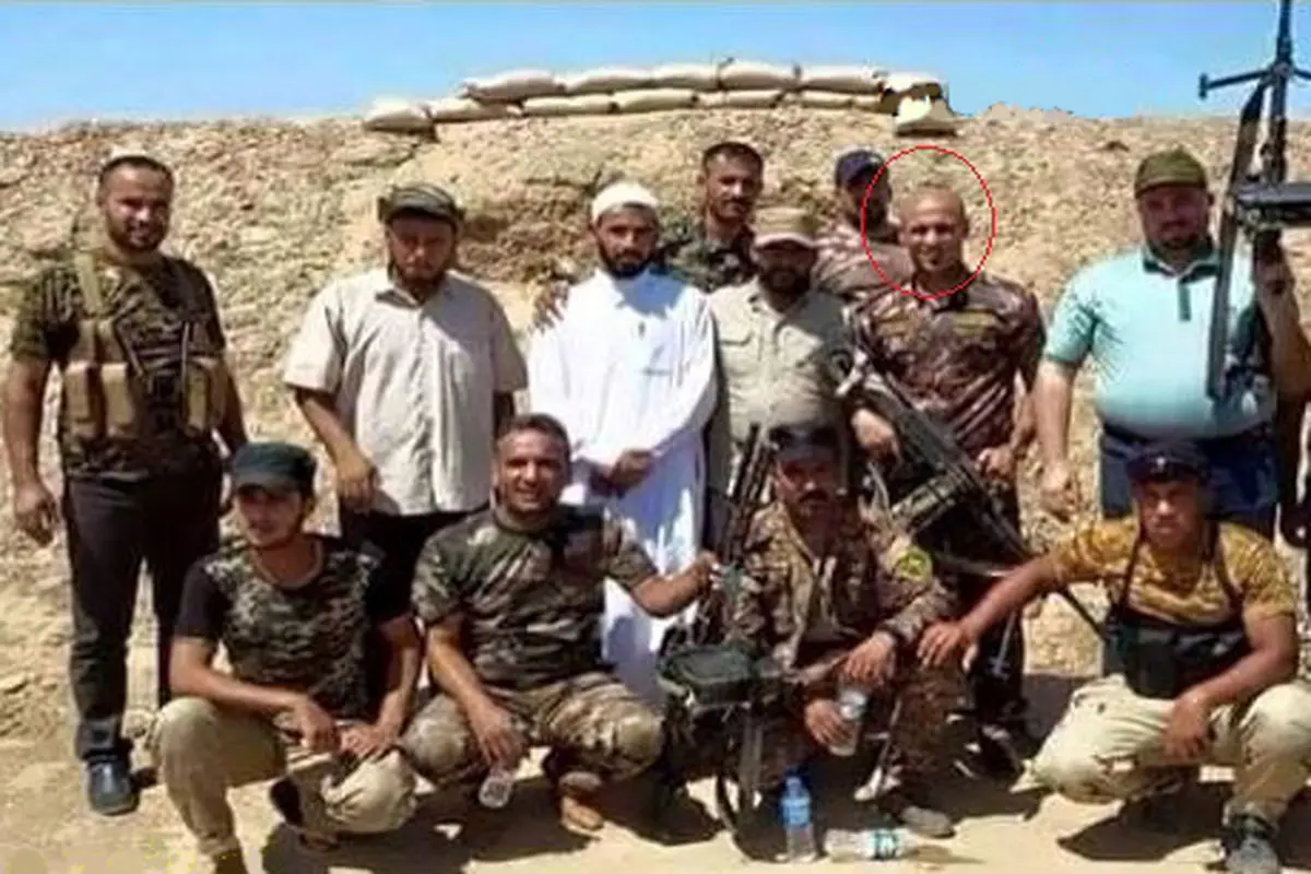 مدافع سابق استقلال در نبرد با داعش/عکس